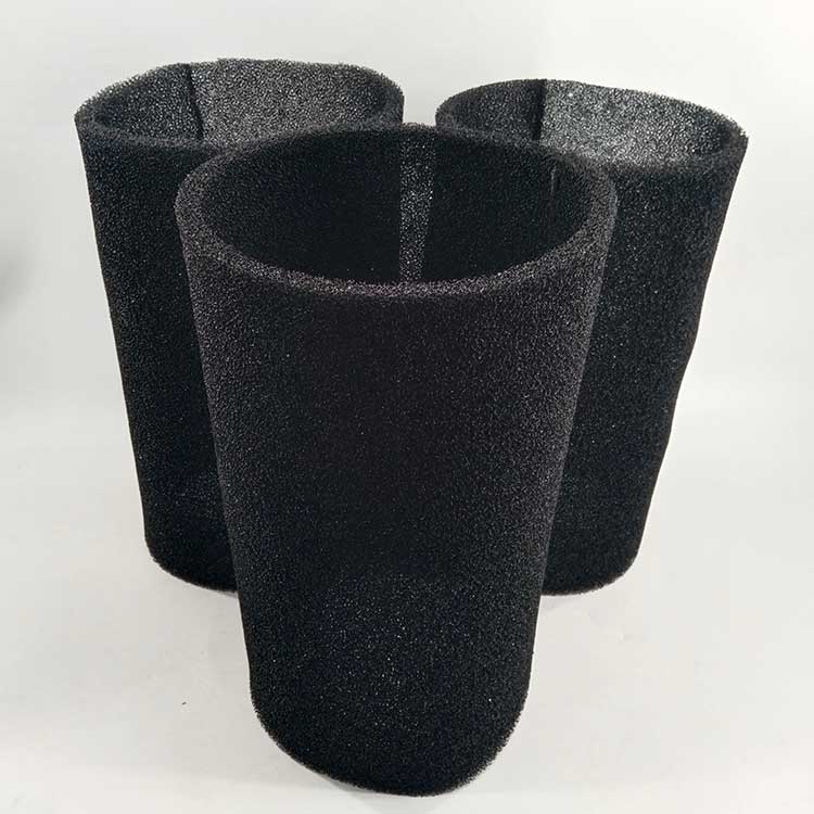 華豫生產(chǎn)供應(yīng)羅茨風(fēng)機(jī)濾芯 黑色阻燃過濾棉